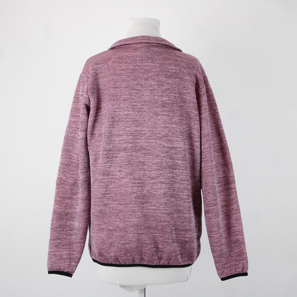 Jackson Hole Space Dye NEW Sz L Pink Mauve Black 1/4 Zip Outerwear Sweater