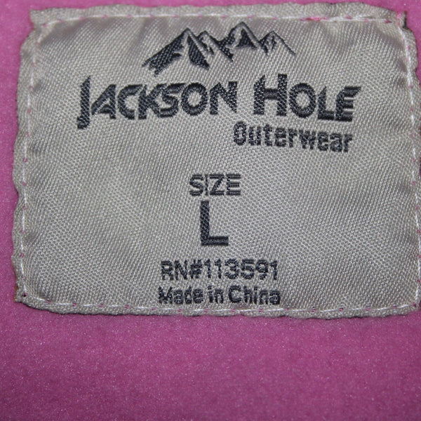 Jackson Hole Space Dye NEW Sz L Pink Mauve Black 1/4 Zip Outerwear Sweater
