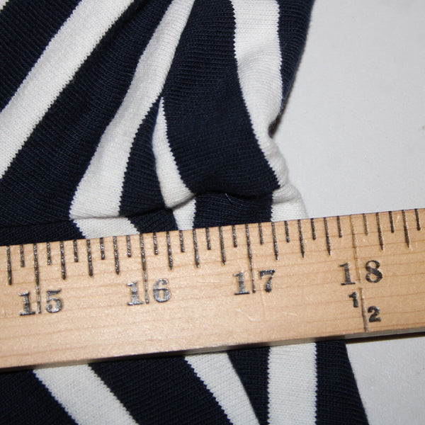 J Crew NEW Sz 14 Navy Blue White Stripped Sleeveless Belted 100% Cotton Jumpsuit