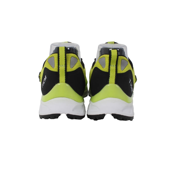 Tiem Cycling Shoes Slipstream Sz 9 Green Black Hook Loop Strap Mesh Rubber