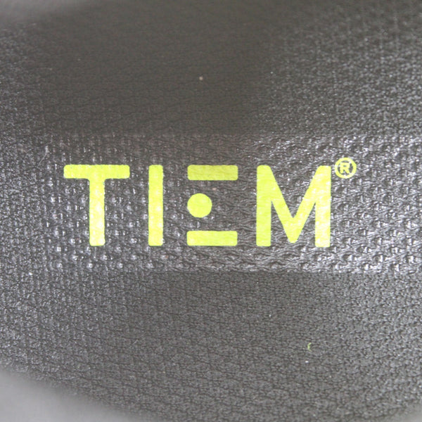 Tiem Cycling Shoes Slipstream Sz 9 Green Black Hook Loop Strap Mesh Rubber