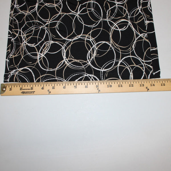 Joseph Ribkoff Jumpsuit NEW Sz 16 Black Brown Multi Color Unlined Poly Jumpsuit