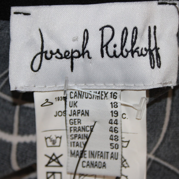 Joseph Ribkoff Jumpsuit NEW Sz 16 Black Brown Multi Color Unlined Poly Jumpsuit