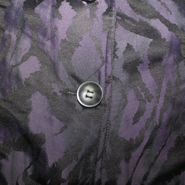 Erin London NEW $69 Sz XL Purple Black Wired Double Collar Nylon Poly Blazer