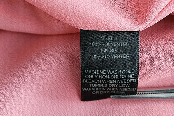 White House Black Market NEW $178 Sz 0 Coral Pink Hi Lo Silky Poly Dress
