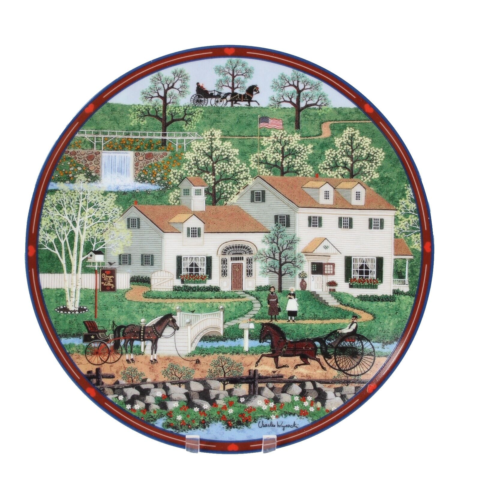 Charles Wysocki 8 x 8 Gingernut Valley Nut #14360A Plate