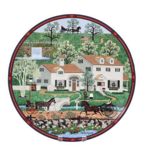 Charles Wysocki 8 x 8 Gingernut Valley Nut #14360A Plate