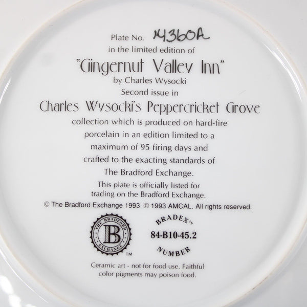 Charles Wysocki 8 x 8 Gingernut Valley Nut #14360A Plate