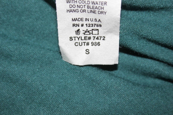Stella Laguna Beach Sz S Teal Green Asymmetric Hem Rayon Spandex Knit Top