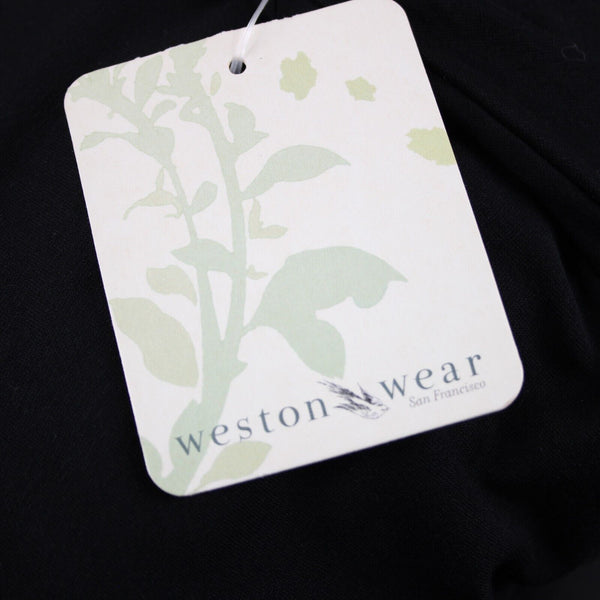 Weston Wear NEW $107 Lilly Sz S Black V Neck Asymm Rayon Spandex Bodycon Dress