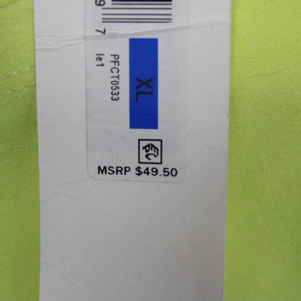 Calvin Klein Performance NEW $49 Sz XL Lem Lime Green Cage Back Poly Spandex Top