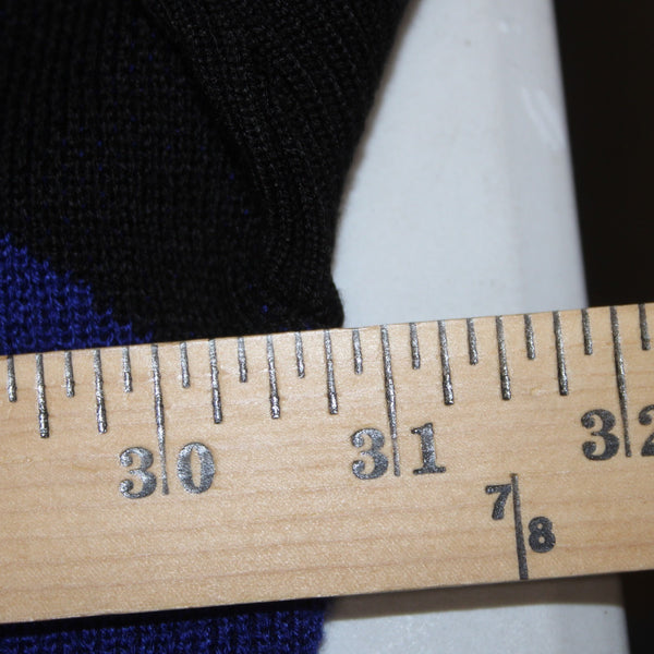 Chicos Sweater NEW $109 Sz XXS Black Royal Poncho Mock Neck Acrylic Viscose