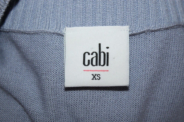 CAbi Sz XS Lavender Bell Sleeve V Neck Cotton Viscose Knit Top