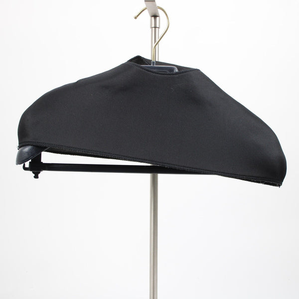 Brooks Brothers Fleece Navy Blue Plastic With Cover Hanger