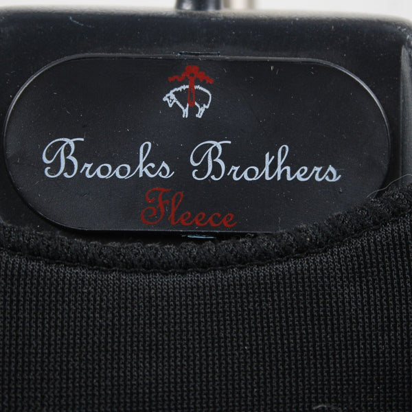 Brooks Brothers Fleece Navy Blue Plastic With Cover Hanger