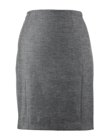 Express NEW $70 Sz 4 Charcoal Gray Pencil Lined Polyester Cotton Rayon Skirt