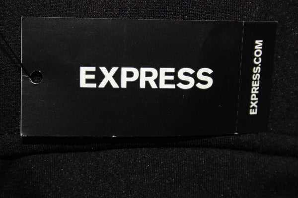 Express NEW $70 Sz 0 Black Poly Blend Waist Cut Out Racerback Dress