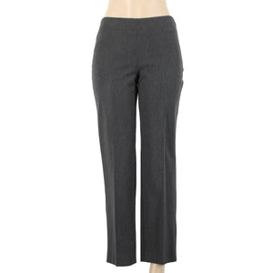 Talbots Heritage NEW Sz 4P Medium Charcoal Gray Flat Front Poly Rayon Blend Pant