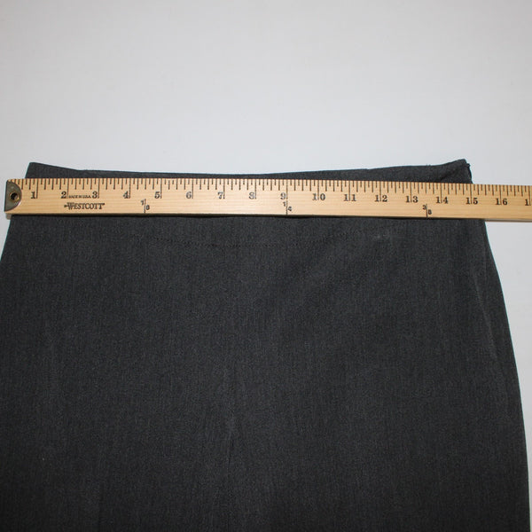 Talbots Heritage NEW Sz 4P Medium Charcoal Gray Flat Front Poly Rayon Blend Pant