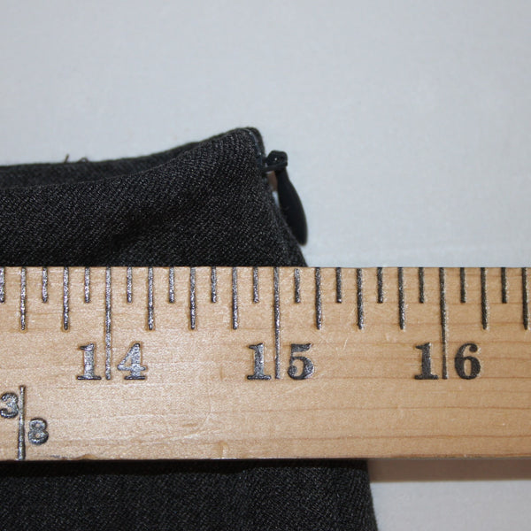 Talbots Heritage NEW Sz 4P Medium Charcoal Gray Flat Front Poly Rayon Blend Pant