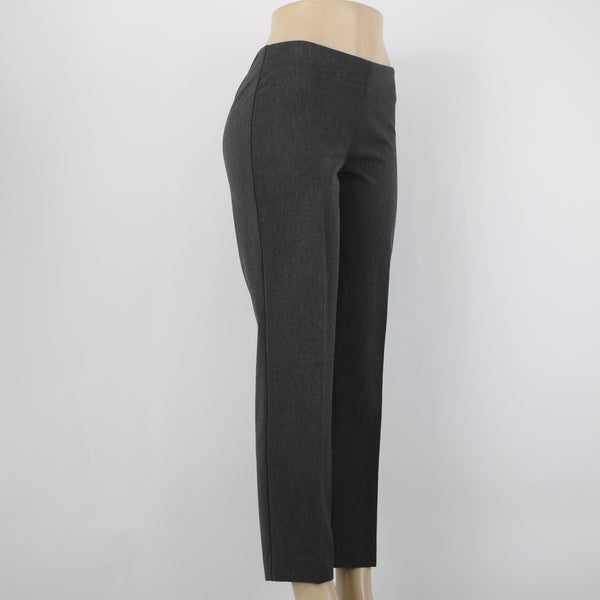 Talbots Heritage NEW Sz 4P Medium Charcoal Gray Flat Front Poly Rayon Blend Pant