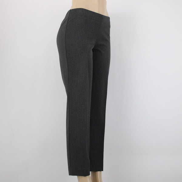 Talbots Heritage NEW Sz 4P Medium Charcoal Gray Flat Front Poly Rayon Blend Pant