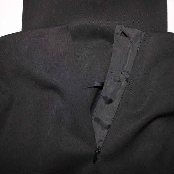 Lafayette 148 Stanton Sz 4 x 27 Black Side Zip Virgin Wool Elastane Pant