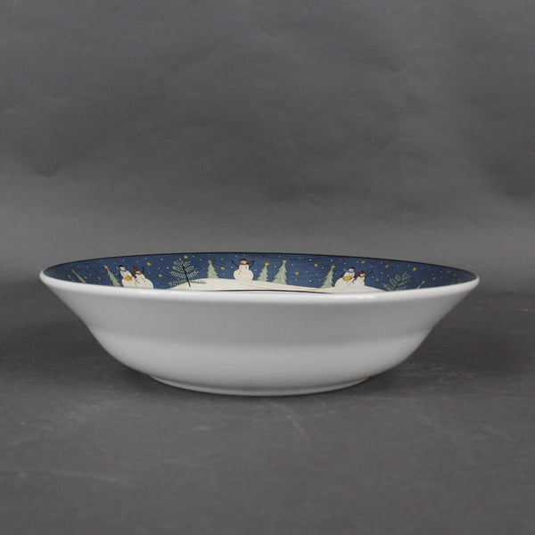 Warren Kimble Sakura 7.5 X 2 Home For The Holidays 2001 Snowman Cereal Bowl