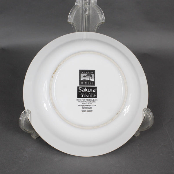 Warren Kimble Sakura 7.5 X 2 Home For The Holidays 2001 Snowman Cereal Bowl