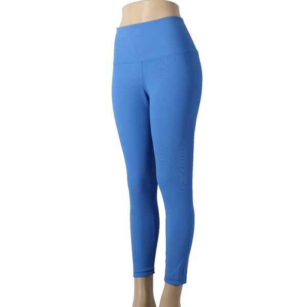 Calia AW Pant Stay The Path Sz L x 26 Blue Pull On Ribbed Ankle Nylon Spandex