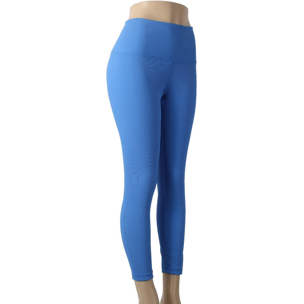 Calia AW Pant Stay The Path Sz L x 26 Blue Pull On Ribbed Ankle Nylon Spandex