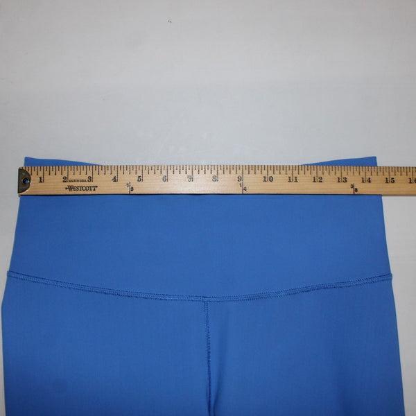 Calia AW Pant Stay The Path Sz L x 26 Blue Pull On Ribbed Ankle Nylon Spandex