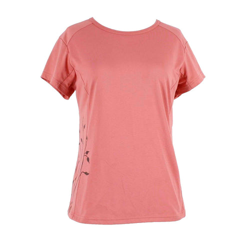 Columbia Titanium Sz L Coral Pink Gray 100% Polyester Active Wear Top