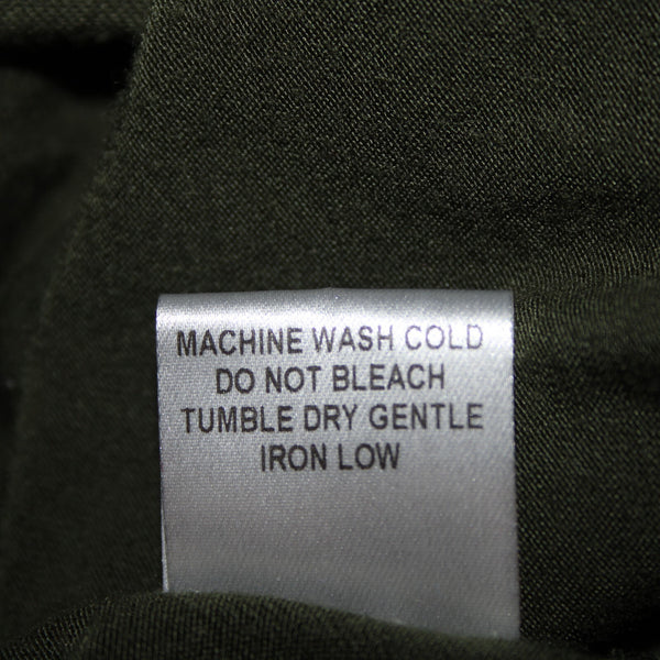 The Vanity Room Sz XS Green Cold Shoulder Unlined Asymmetrical Rayon Dress