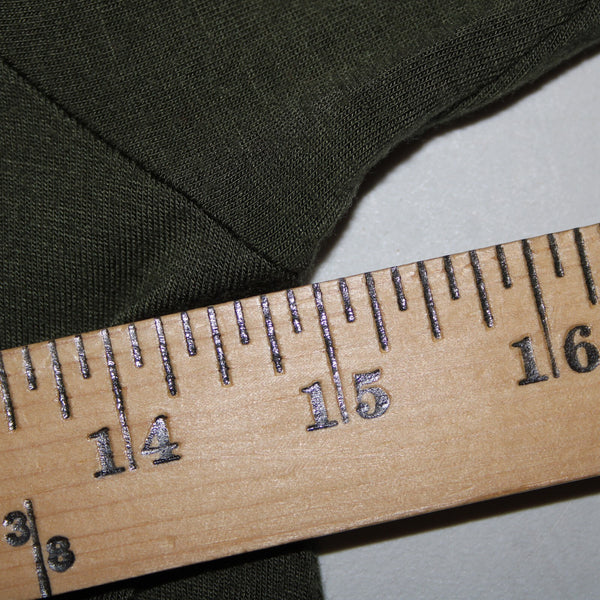 The Vanity Room Sz XS Green Cold Shoulder Unlined Asymmetrical Rayon Dress
