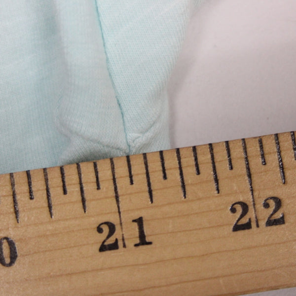 T by Talbots Sz Mp White Aqua Navy Blue Ombre Cotton Blend Sweat Shirt Sweater