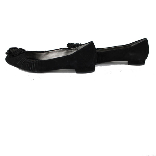 Me Too Domonic Sz 8.5 M Black Leather Upper Balance Man Made Materials Flats