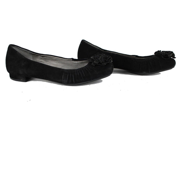 Me Too Domonic Sz 8.5 M Black Leather Upper Balance Man Made Materials Flats