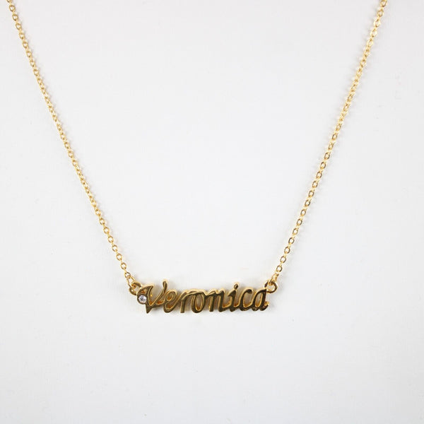 VERONICA NEW Goldtone Rhinestone Accent 14.5" w 4.5" Multi Ring Ext Necklace