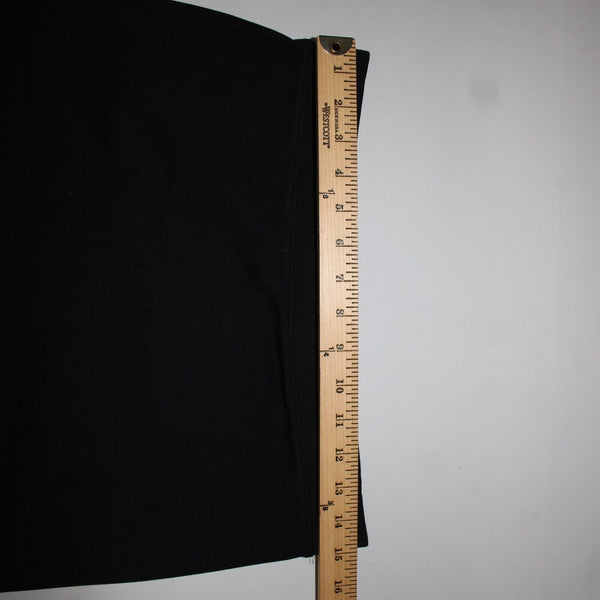 Haute Monde Sz L Black Lace Elastic Waist Rayon Nylon Spandex Skirt