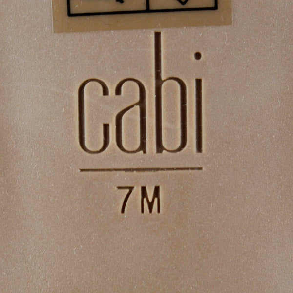 Cabi NEW Sz 7 Tan Reptile Strappy Galidator Leather Sandals