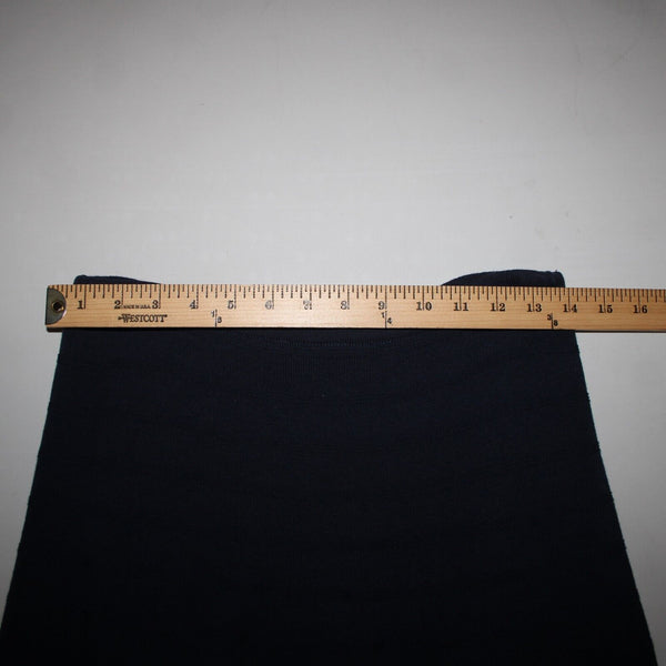 Nic Zoe Sz S Navy Blue Eyelets Lined Elastic Waist Cotton Modal Polyester Skirt