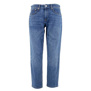 Rag & Bone Sz 27 x 26 Blue Denim Straight Slim Cotton Blend Jean