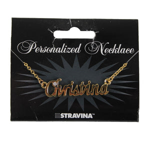 CHRISTINA NEW Goldtone Rhinestone Accent 14.5" w 4.5" Multi Ring Ext Necklace