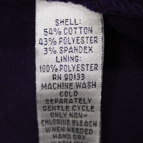 Joan Rivers Sz S Purple Gold Hardware Faux Pockets Cotton Polyester Jacket