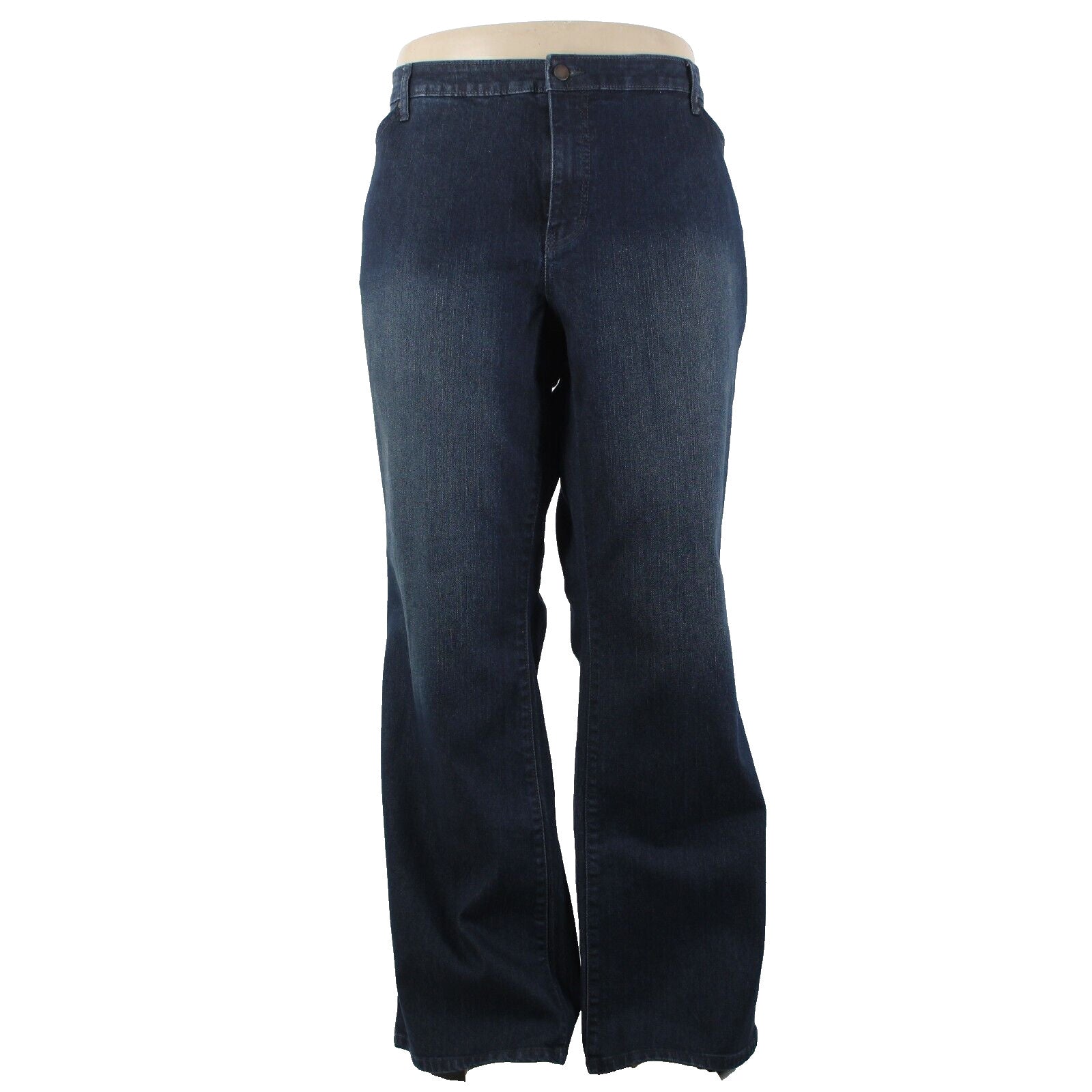 Jennifer Lopez NEW $60 Sz 24w x 32 Blue Denim Boot Cut Cotton Poly Jeans