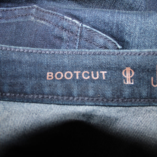 Jennifer Lopez NEW $60 Sz 24w x 32 Blue Denim Boot Cut Cotton Poly Jeans