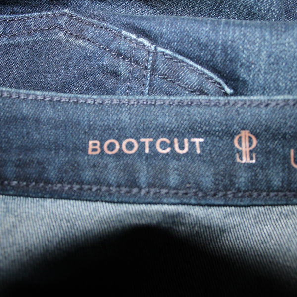 Jennifer Lopez NEW $60 Sz 24w x 32 Blue Denim Boot Cut Cotton Poly Jeans