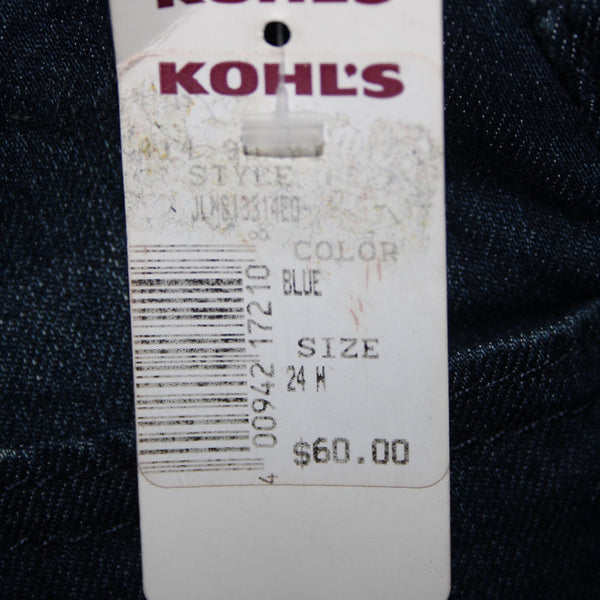 Jennifer Lopez NEW $60 Sz 24w x 32 Blue Denim Boot Cut Cotton Poly Jeans