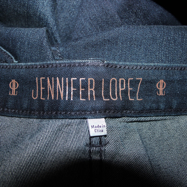 Jennifer Lopez NEW $60 Sz 24w x 32 Blue Denim Boot Cut Cotton Poly Jeans
